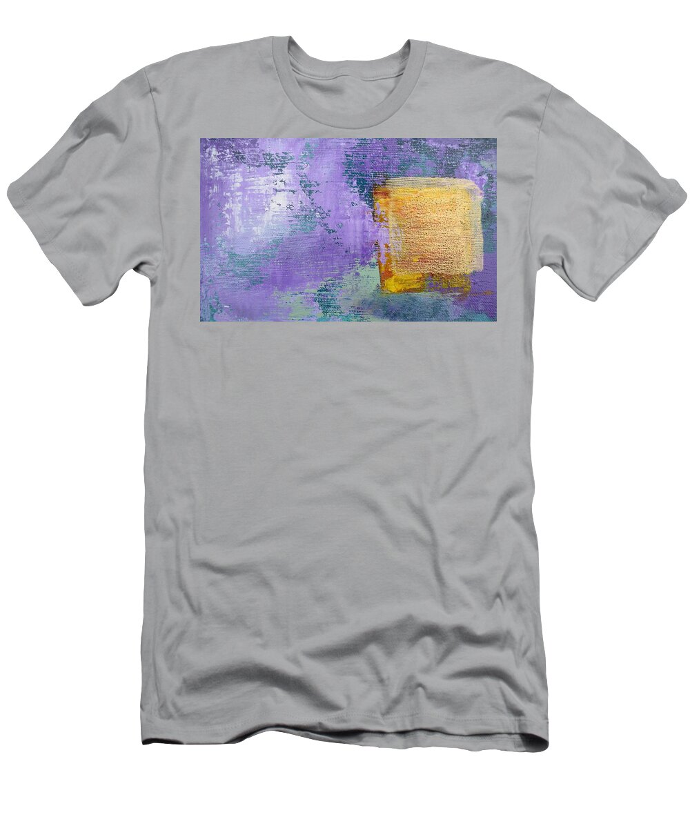 Lyrical Abstract T-Shirt featuring the painting Daily Abstraction 217121001B by Eduard Meinema