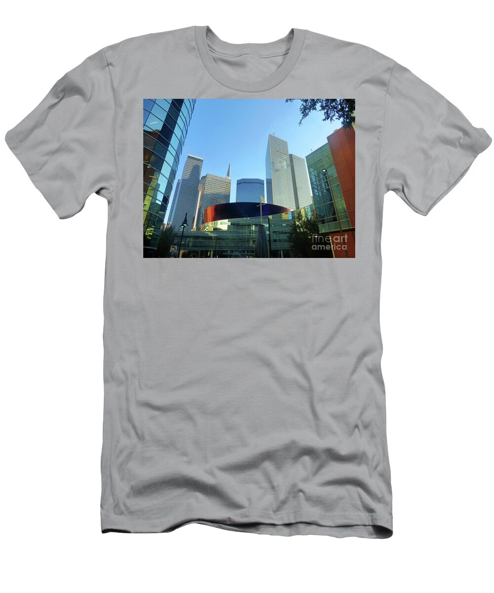 Landscape T-Shirt featuring the photograph Dallasarchitecture 1 by Tina M Wenger