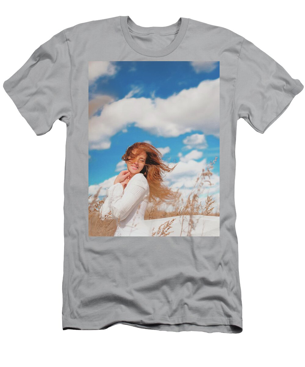 Russian Artists New Wave T-Shirt featuring the photograph Dance with Wind by Vit Nasonov