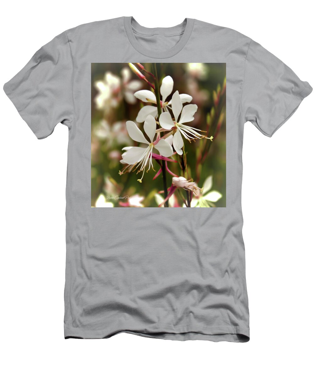 Nature T-Shirt featuring the photograph Delicate Gaura Flowers by Joann Copeland-Paul