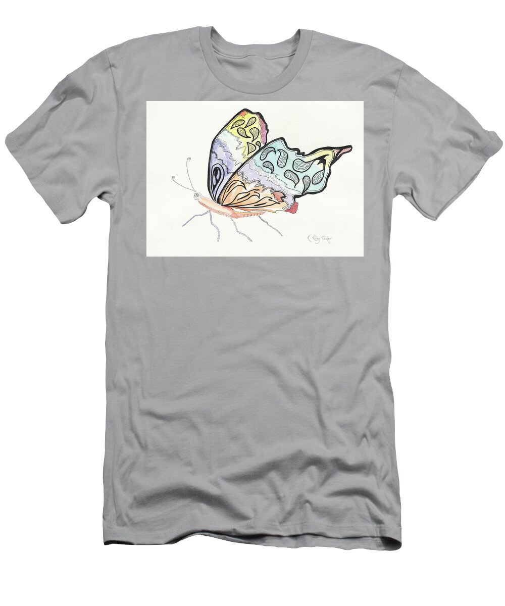 Butterfly T-Shirt featuring the painting Diva by Kathryn Riley Parker