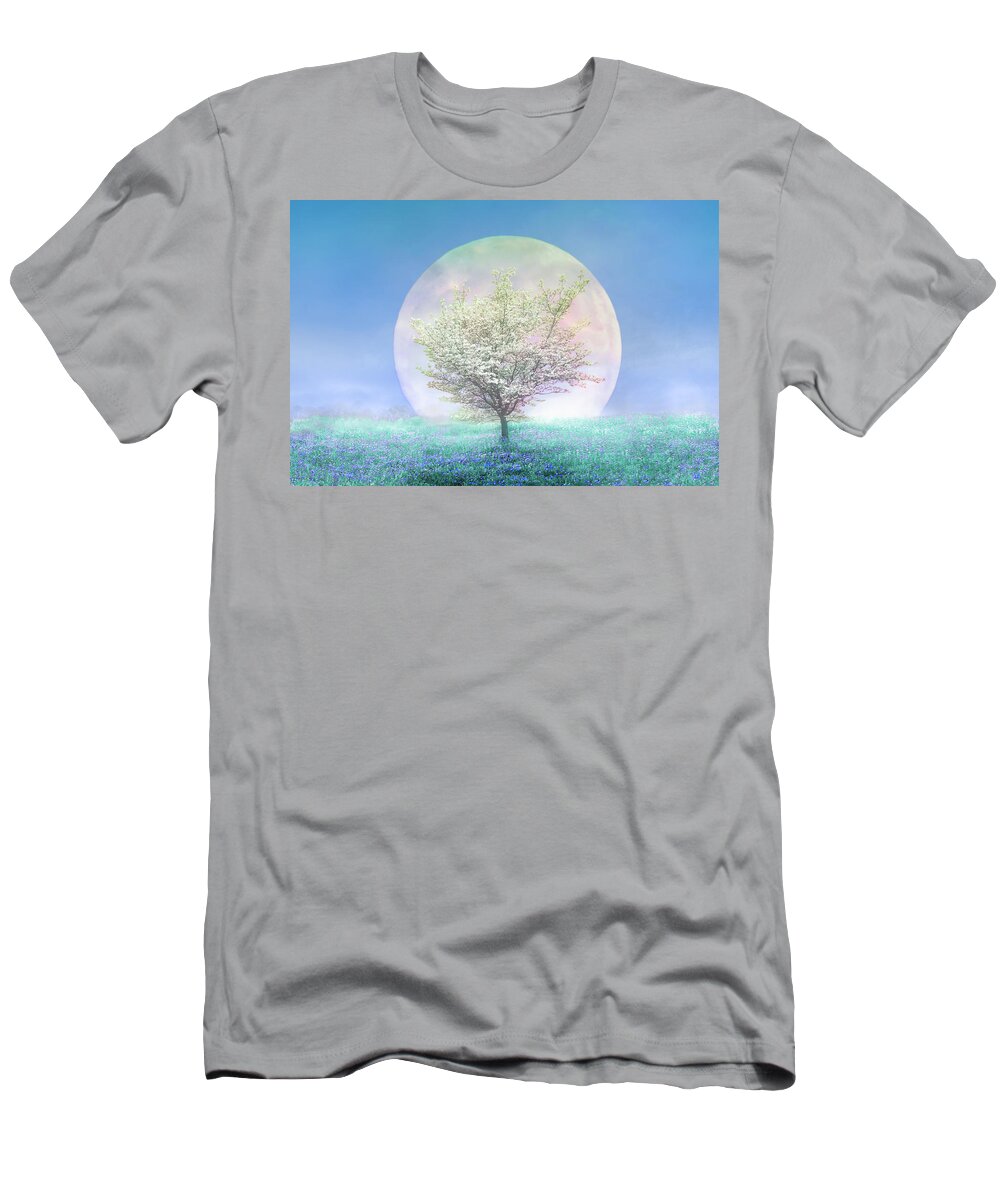 Appalachia T-Shirt featuring the photograph Dogwoods on a Blue Moon by Debra and Dave Vanderlaan