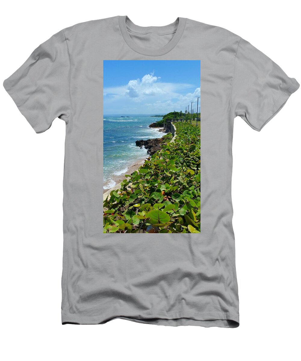 Sea T-Shirt featuring the photograph Dominican Coast by Lucie Dumas