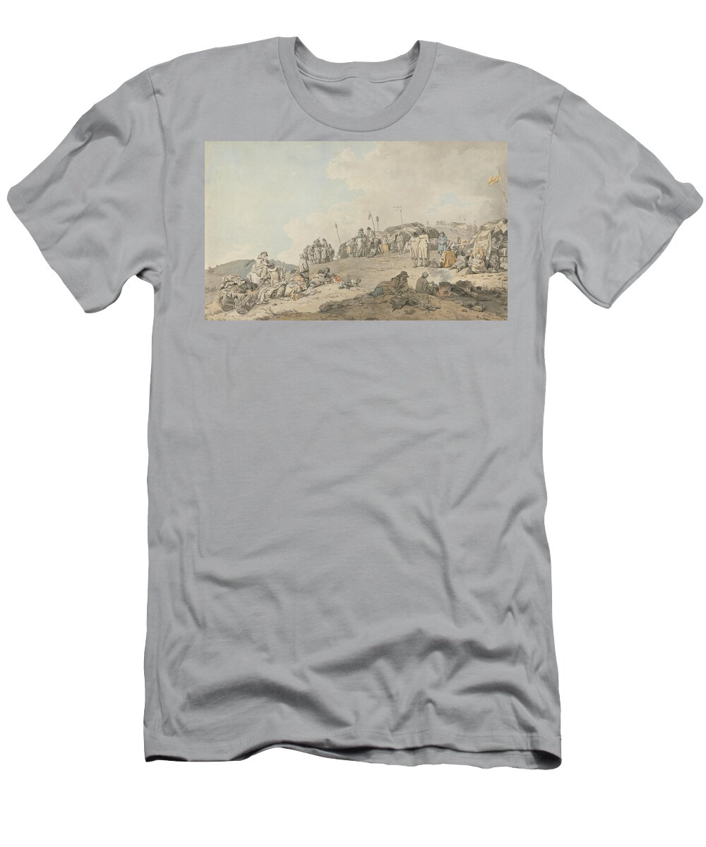 18th Century Art T-Shirt featuring the painting Donnybrook Fair, 1782 by Francis Wheatley