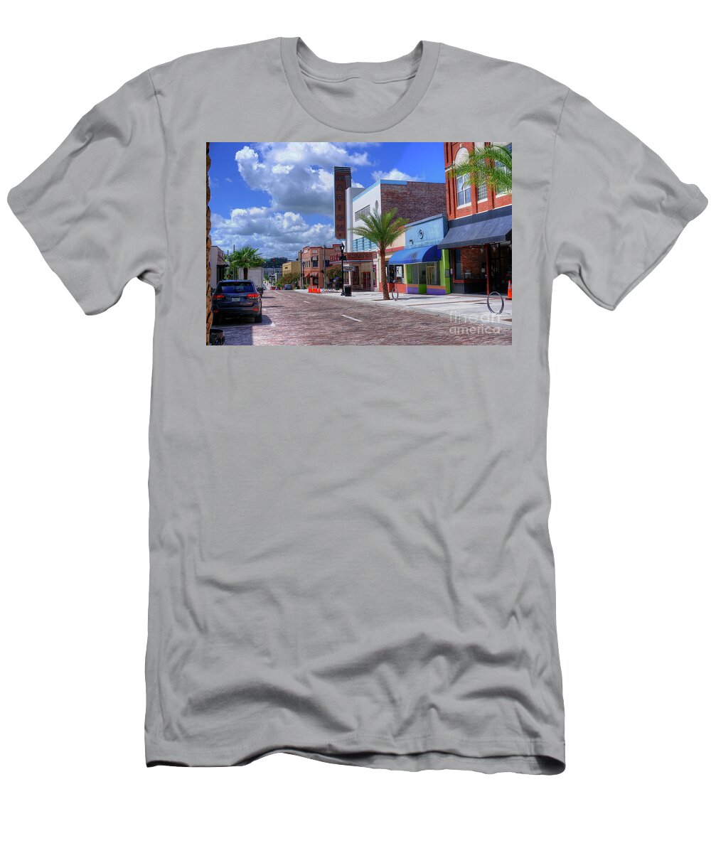 Ocala T-Shirt featuring the photograph Downtown Ocala Theatre by Ules Barnwell