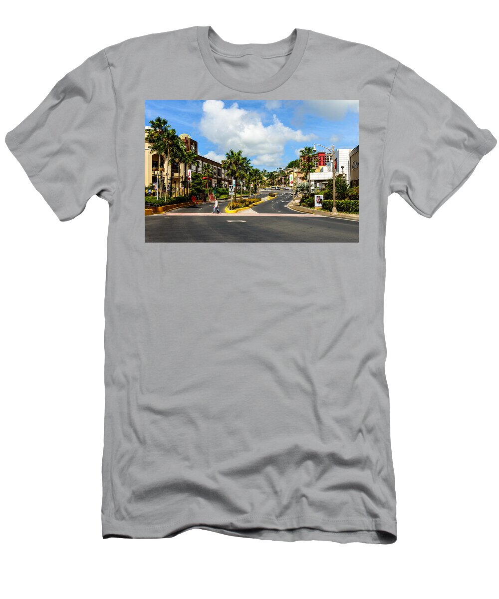 Architecture T-Shirt featuring the photograph Downtown Tamuning Guam by Michael Scott
