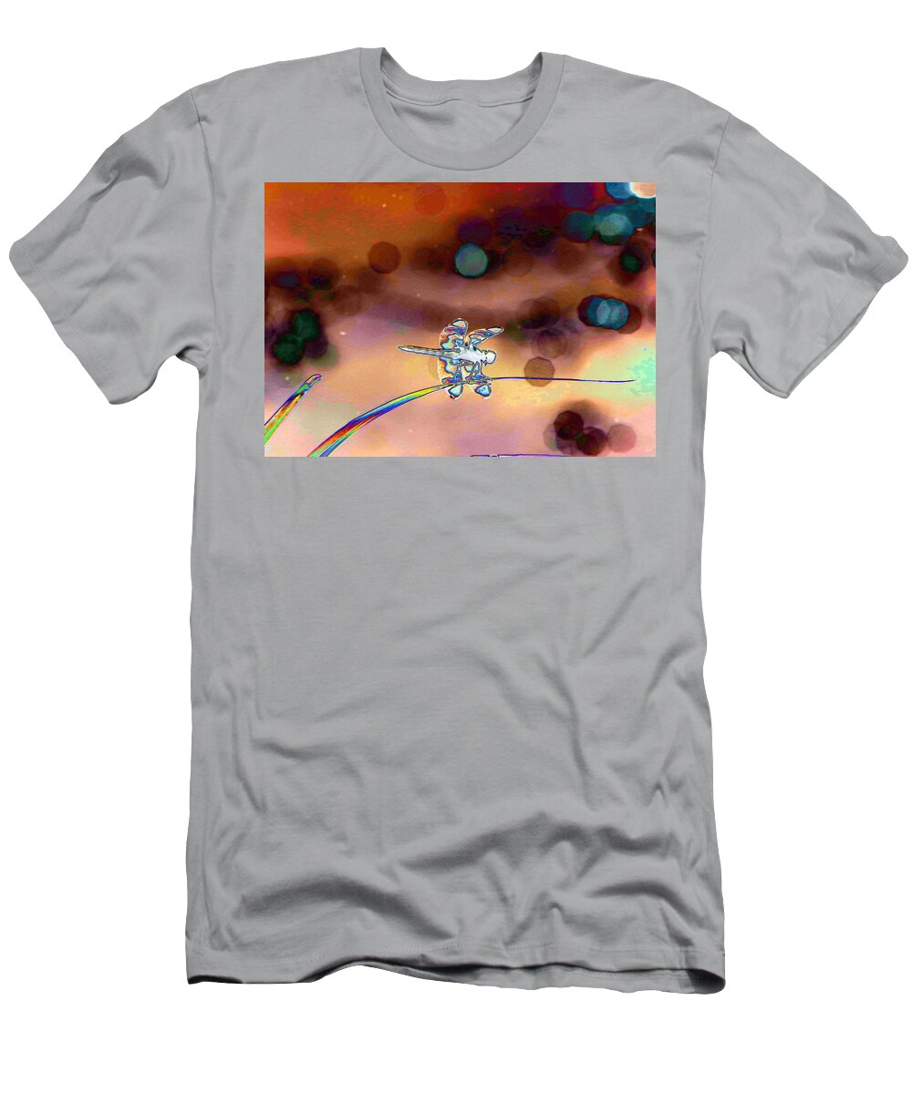 Dragonfly T-Shirt featuring the photograph Dragonfly abstract by Jeff Swan