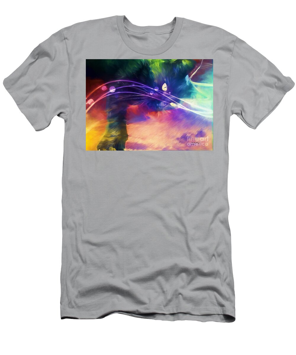 Abstract T-Shirt featuring the digital art Dreamer by DB Hayes