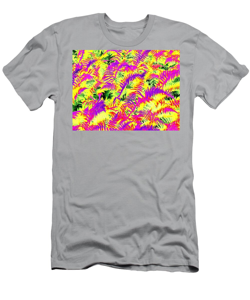 Photo-painting T-Shirt featuring the photograph Dreaming Ferns by Ludwig Keck