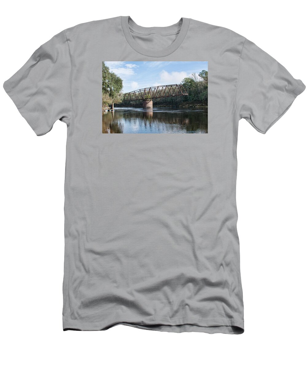 Bridges T-Shirt featuring the photograph Drew Bridge by John Black