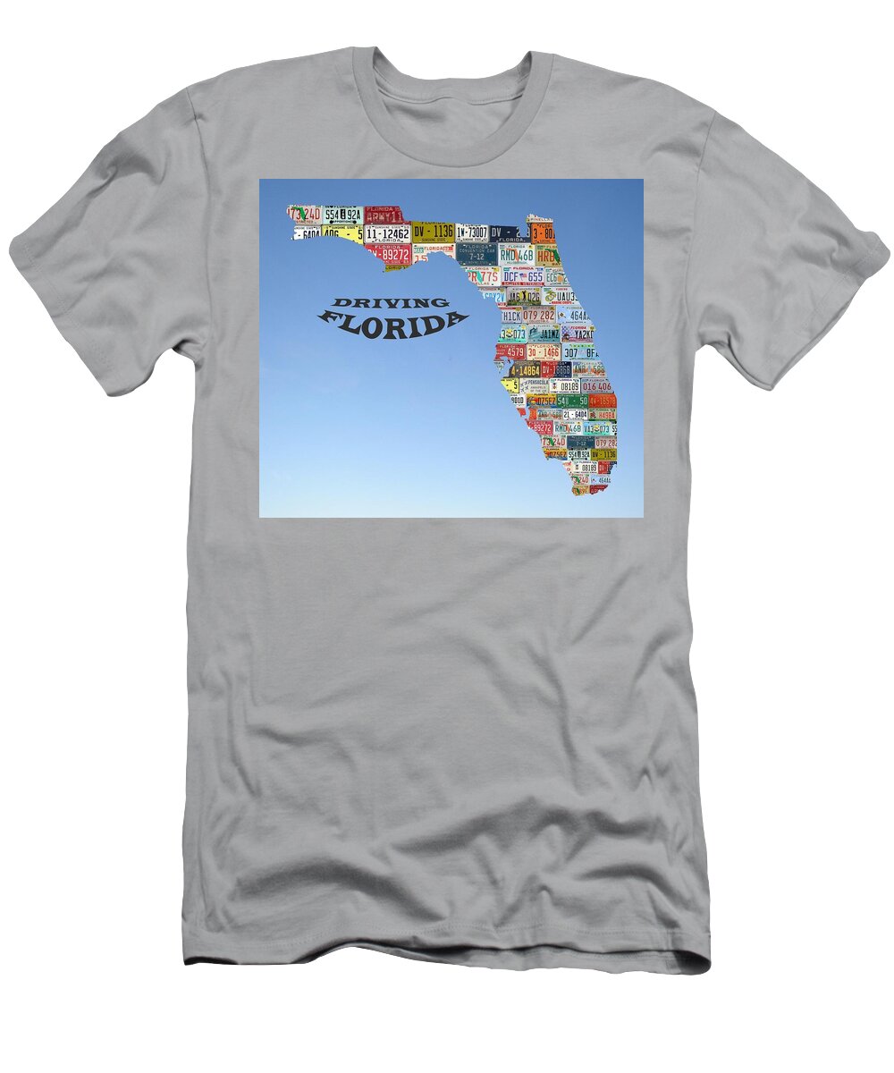 Florida T-Shirt featuring the photograph Driving Florida by Jewels Hamrick