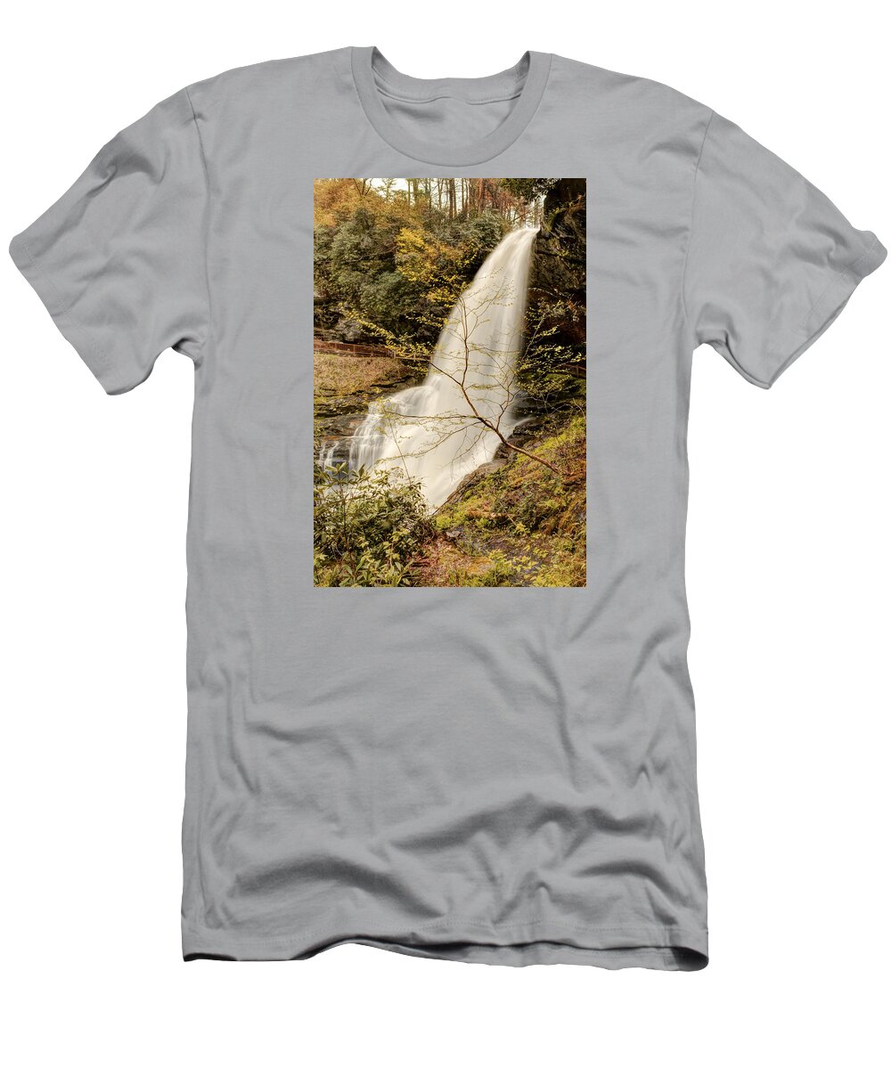Pennysprints T-Shirt featuring the photograph Dry Falls in North Carolina by Penny Lisowski