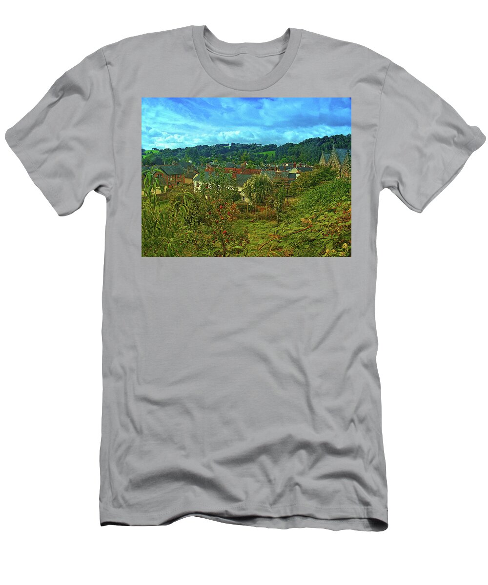 Places T-Shirt featuring the photograph Dulverton Gardens by Richard Denyer