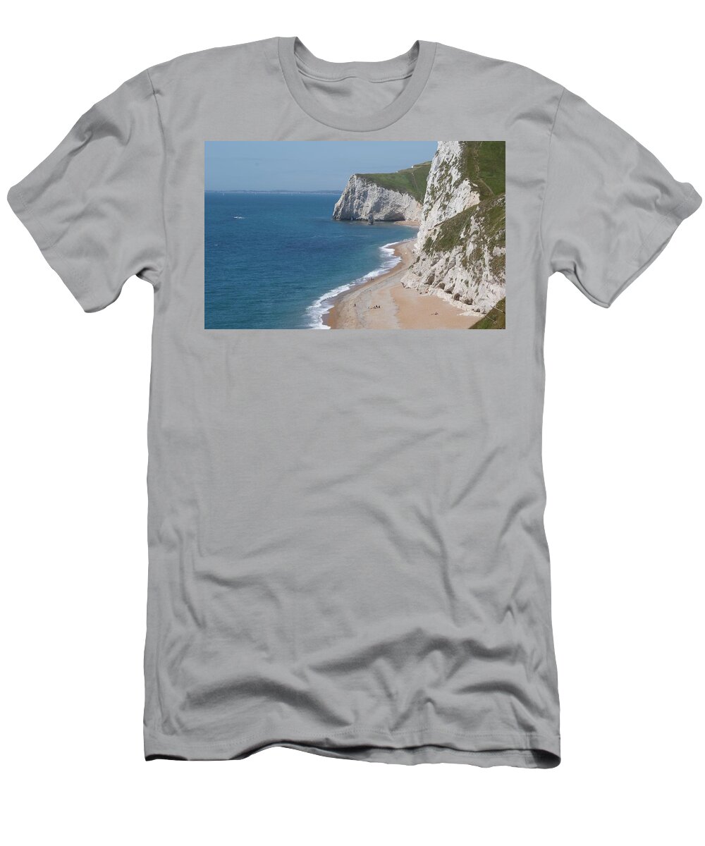  T-Shirt featuring the photograph Durdle Door Photo 5 by Julia Woodman