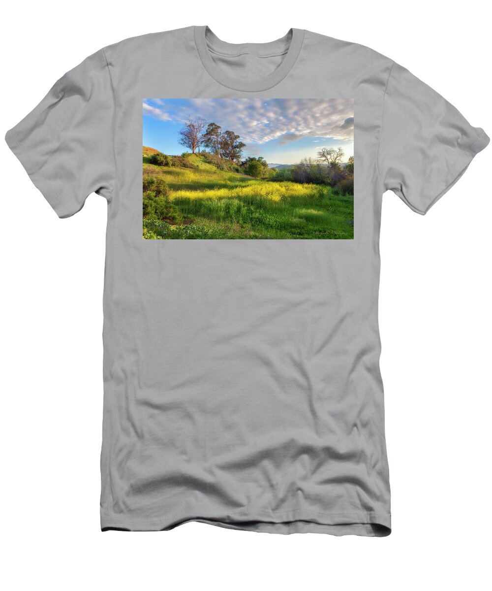Landscape T-Shirt featuring the photograph Eagle Grove at Lake Casitas in Ventura County, California by John A Rodriguez