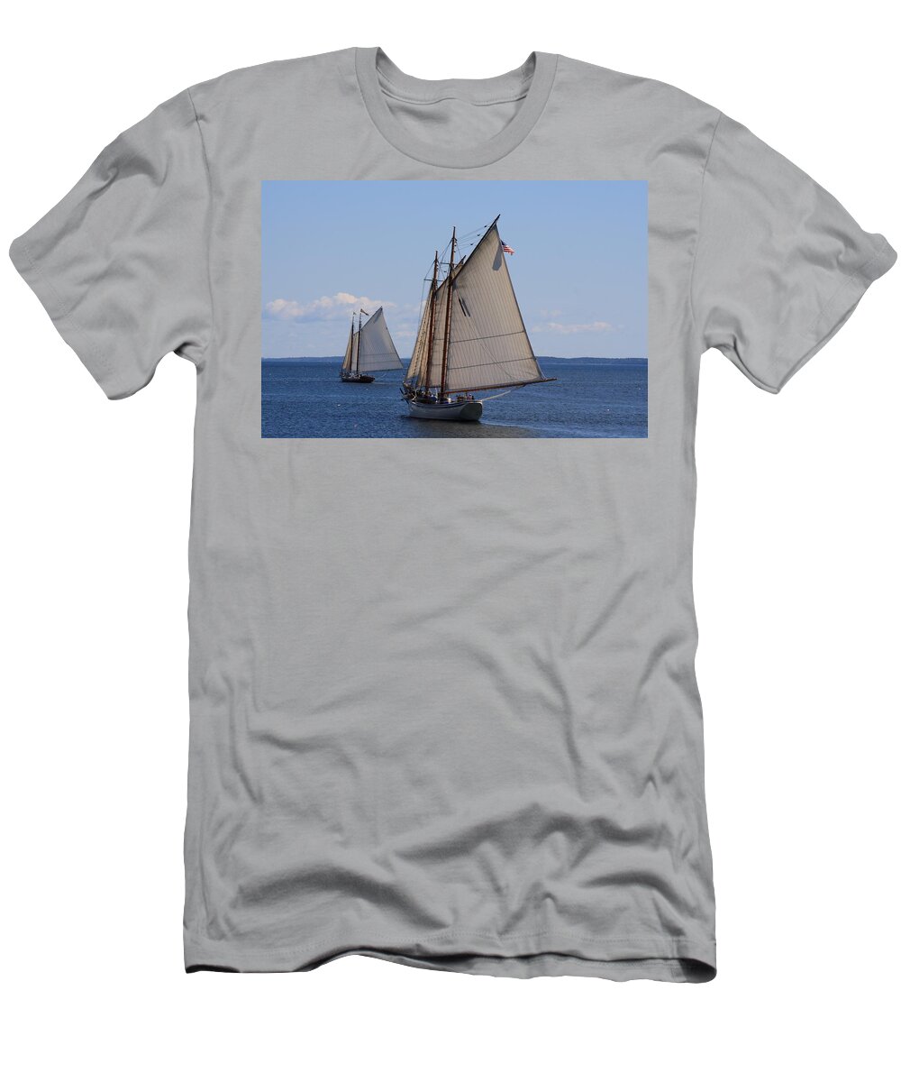Seascape T-Shirt featuring the photograph Eastward by Doug Mills