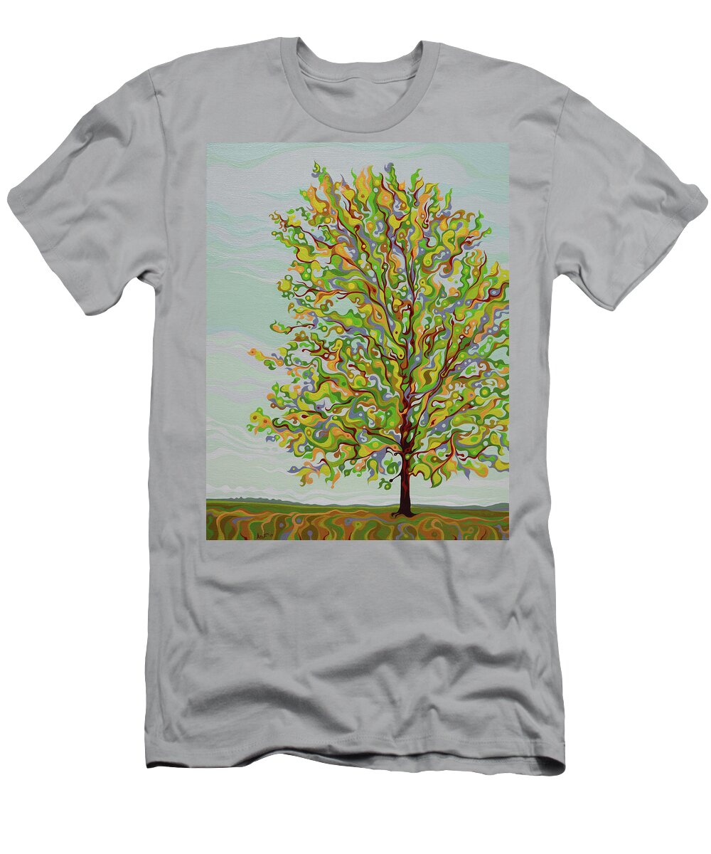 Tree T-Shirt featuring the painting Ellie's Tree by Amy Ferrari