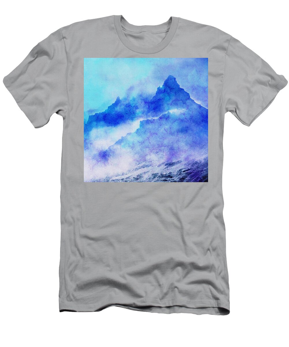 Graphic Design T-Shirt featuring the digital art Enchanted Scenery #4 by Klara Acel