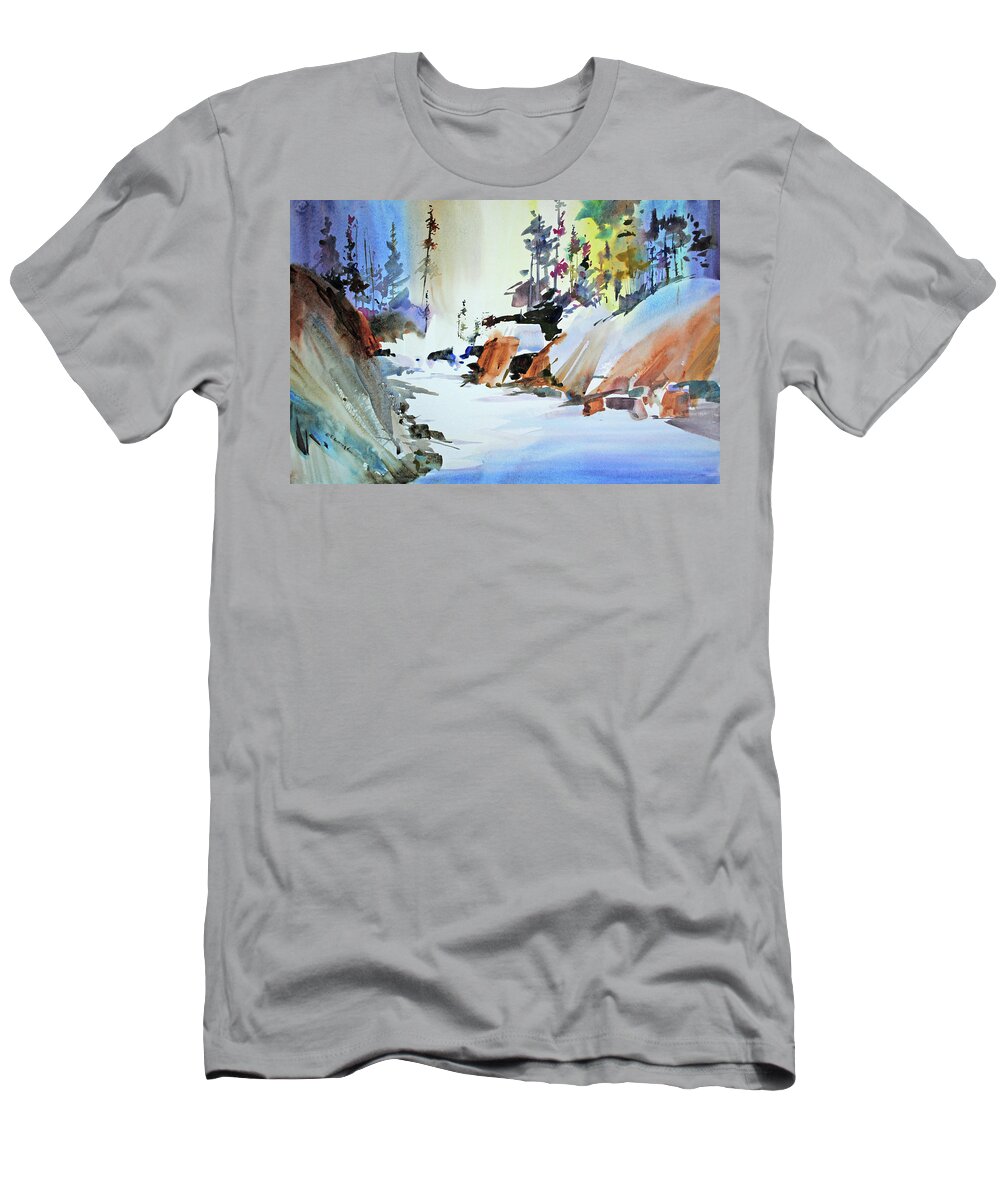 Visco T-Shirt featuring the painting Enchanted Wilderness by P Anthony Visco