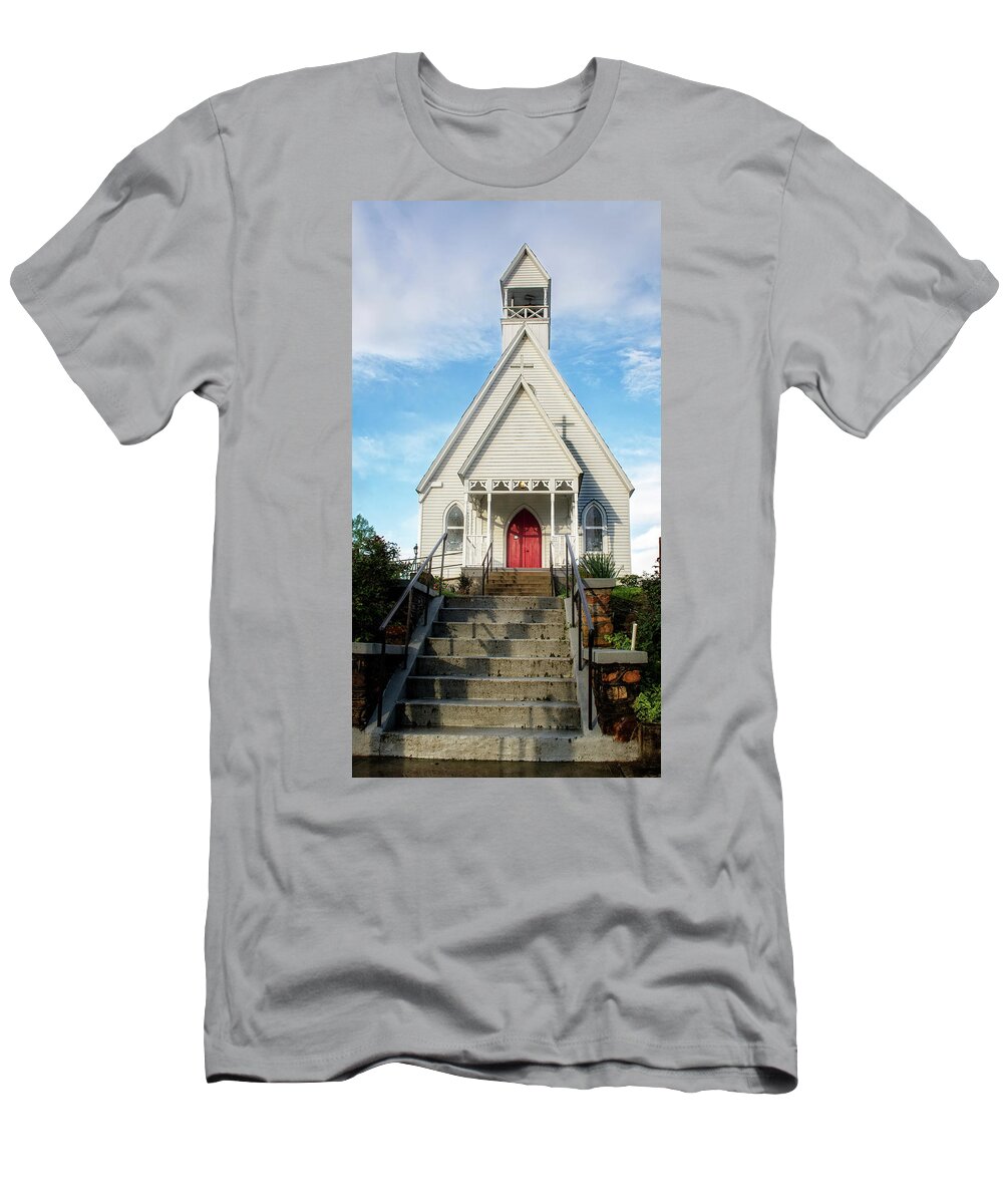 Episcopal Church T-Shirt featuring the photograph Episcopal Church of the Messiah by Greg and Chrystal Mimbs