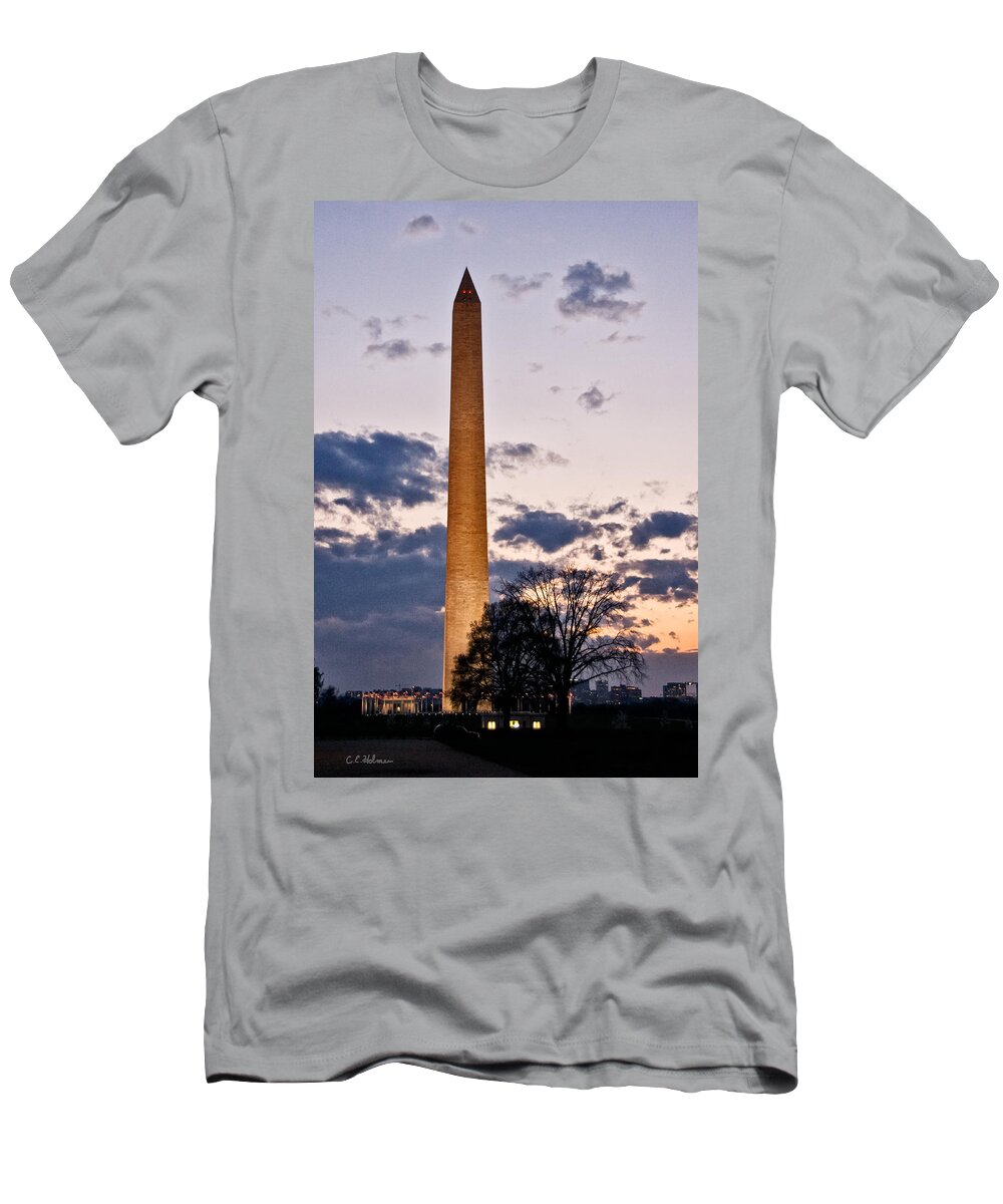 Monument T-Shirt featuring the photograph Evening Inspiration by Christopher Holmes