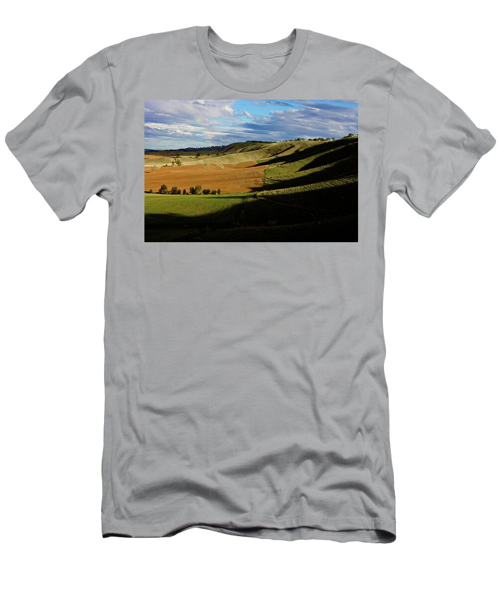 Burra T-Shirt featuring the photograph Evening Shadows by Mark Egerton