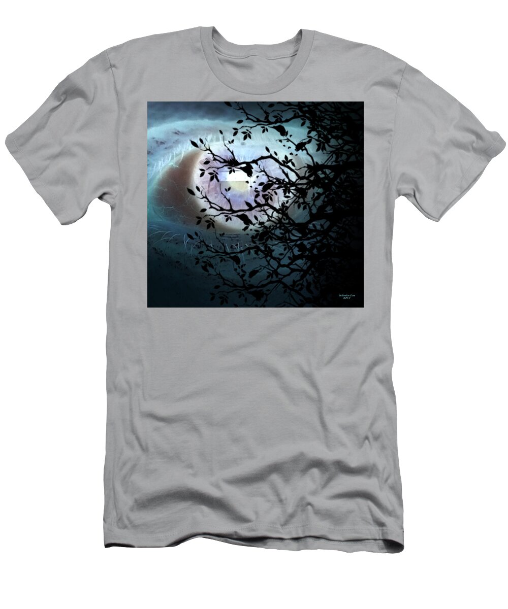 Digital Art T-Shirt featuring the digital art Eye in the Sky Hope by Artful Oasis