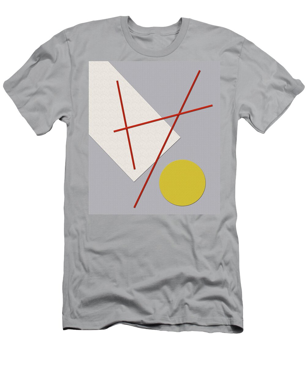 Minimalism T-Shirt featuring the digital art Fabricating Space by Richard Rizzo