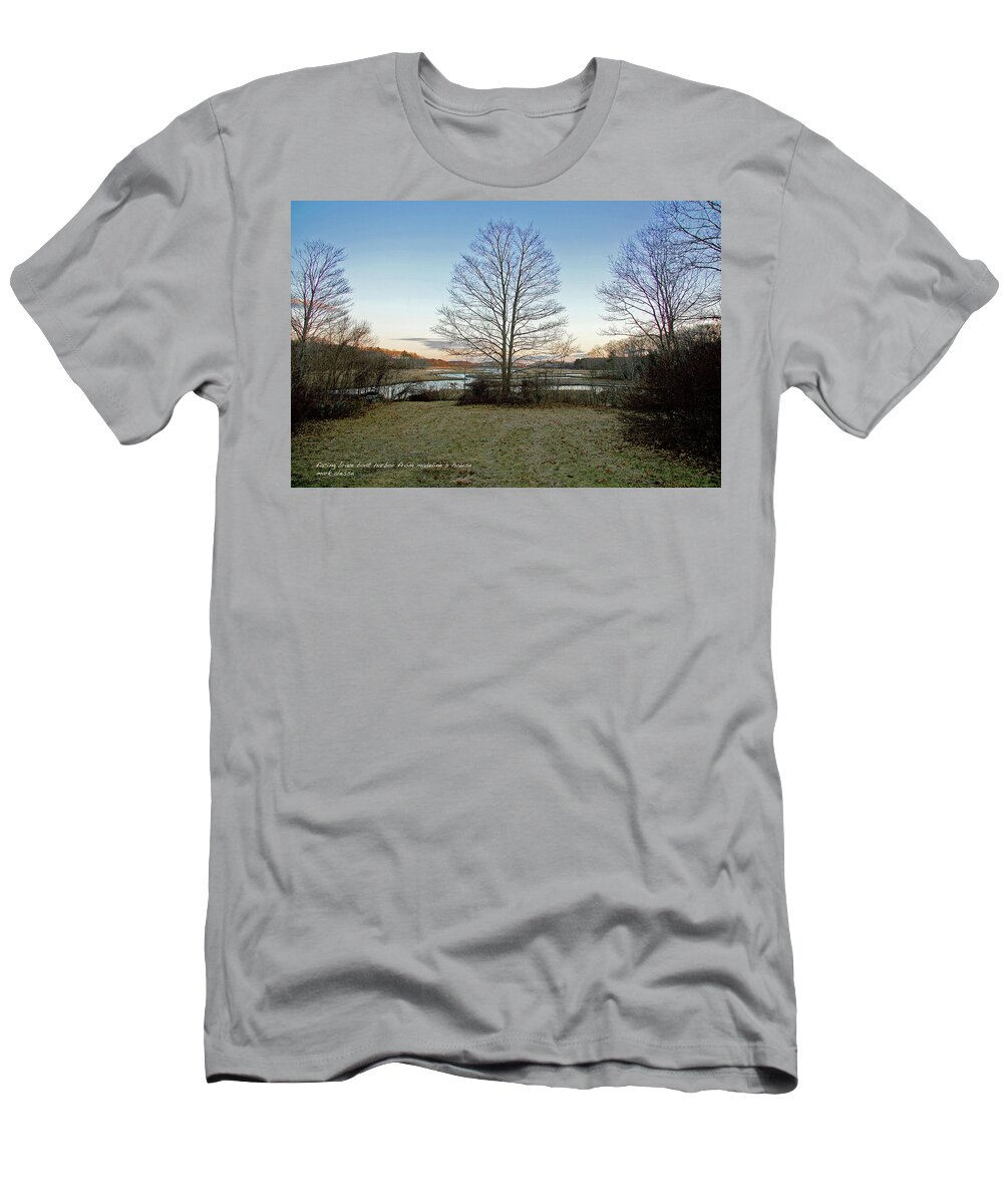 Kittery T-Shirt featuring the photograph Facing Brave Boat Harbor by Mark Alesse