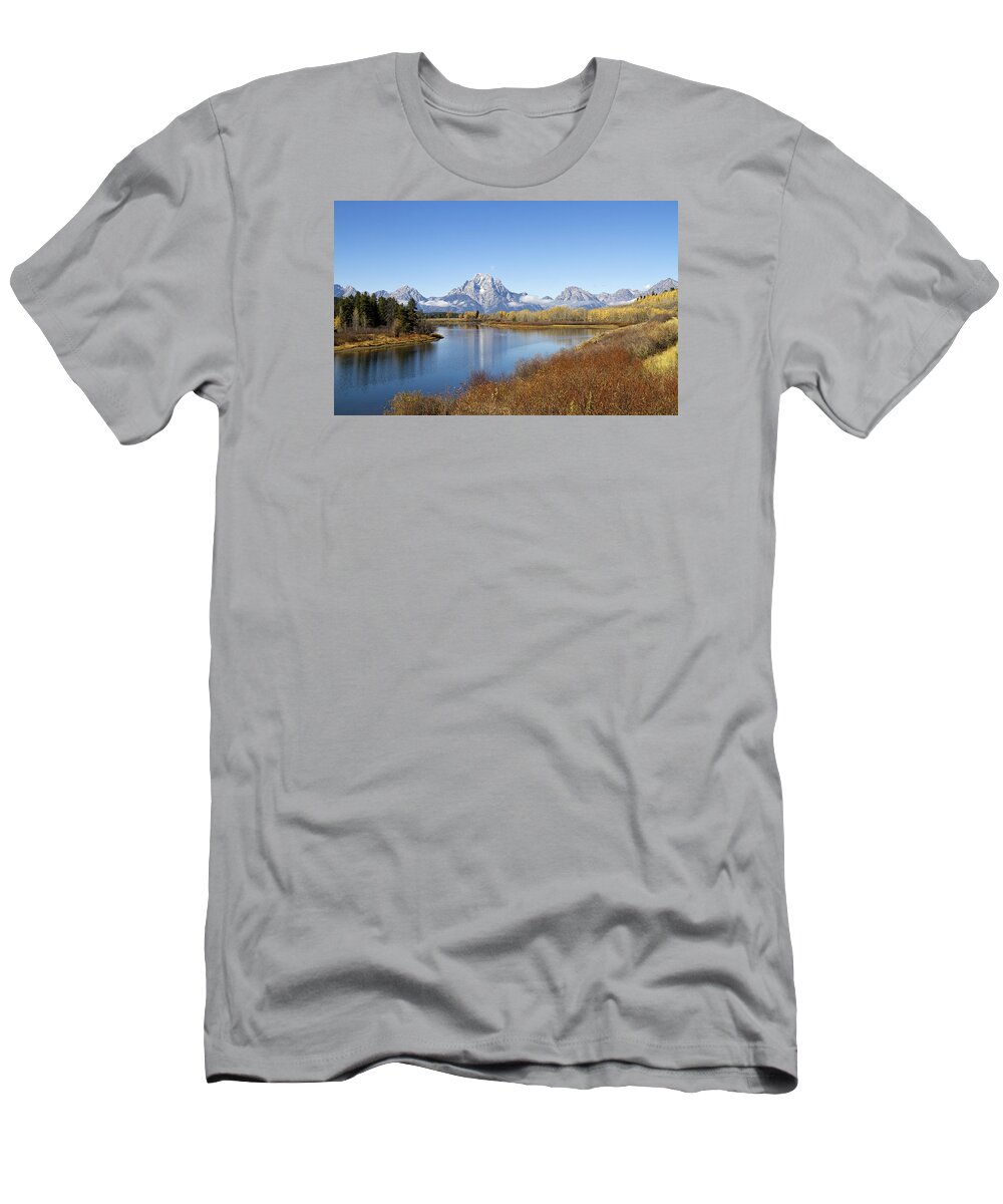 Tetons T-Shirt featuring the photograph Fall at Teton -2 by Shirley Mitchell