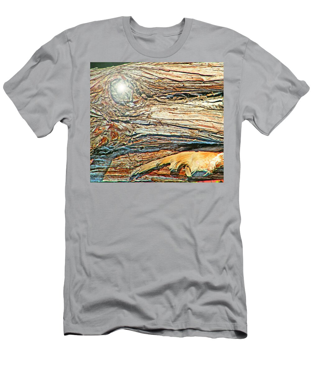 Abstract T-Shirt featuring the photograph Fantasy Island by Lenore Senior