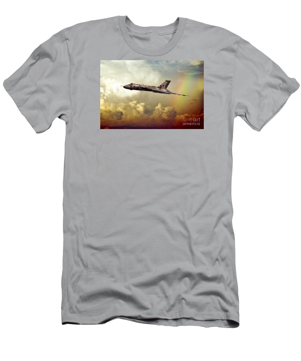 Avro T-Shirt featuring the digital art Farewell Delta Lady by Airpower Art
