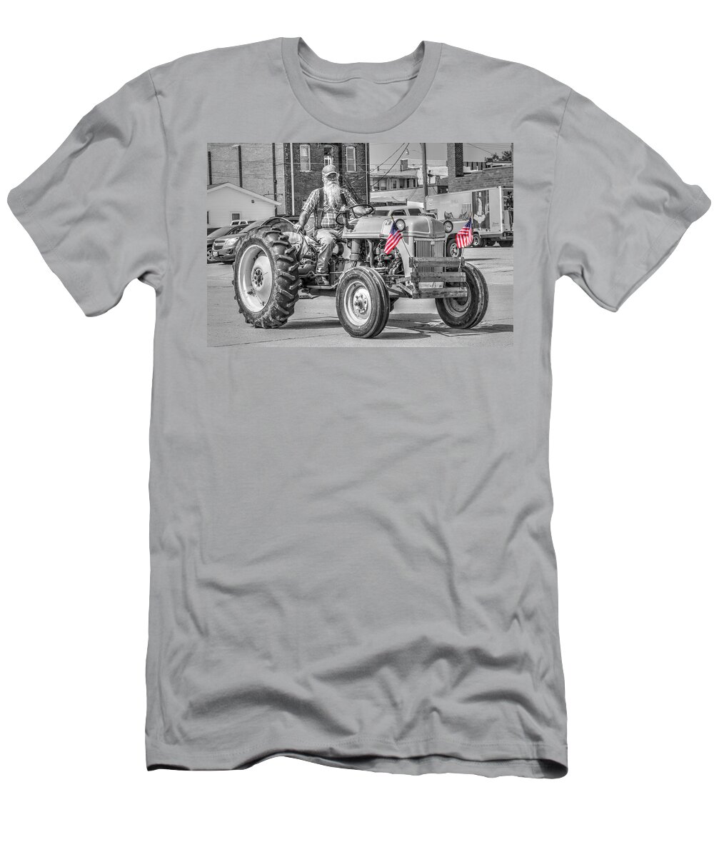 Farm T-Shirt featuring the photograph Farmer on the 4th by J Laughlin