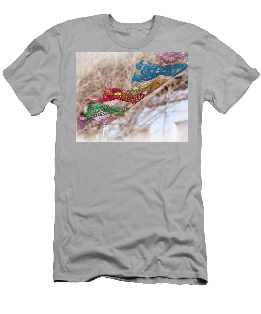 Mexico T-Shirt featuring the photograph Fiesta Flags by Catherine Avilez