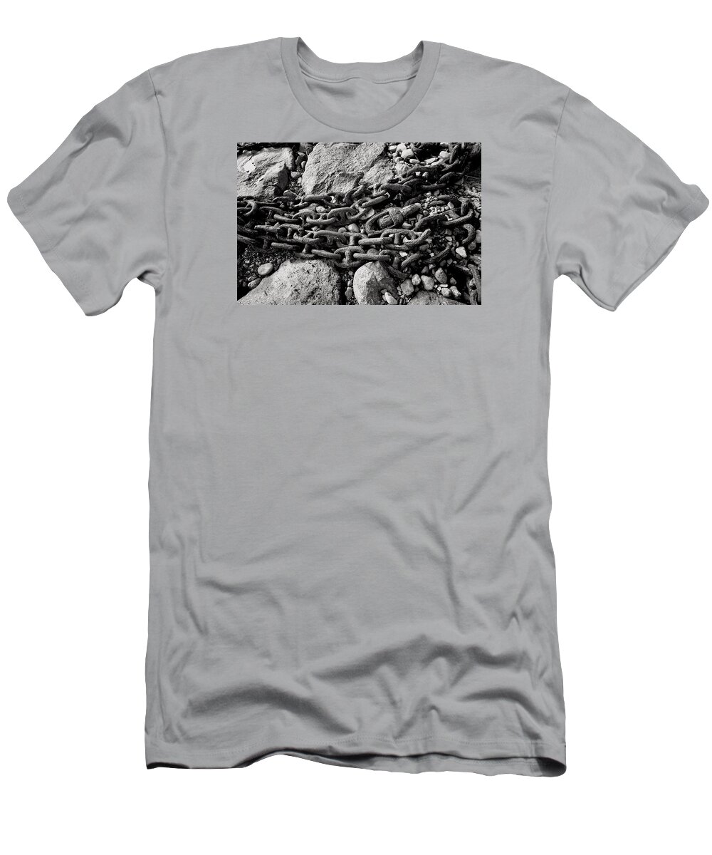 Anchor T-Shirt featuring the photograph Fine Art Back and White247 by Joseph Amaral