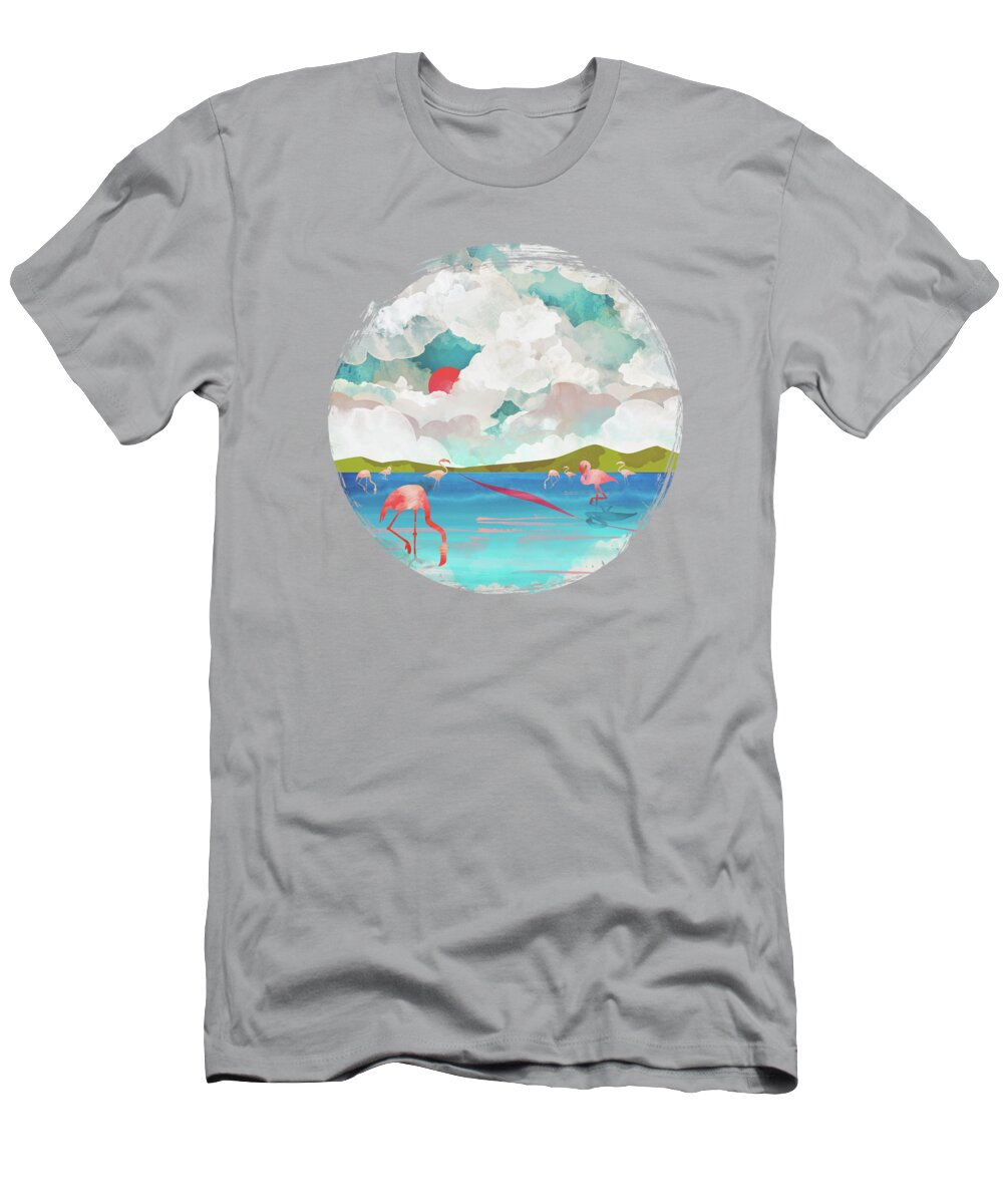  Flamingo T-Shirt featuring the digital art Flamingo Dream by Spacefrog Designs