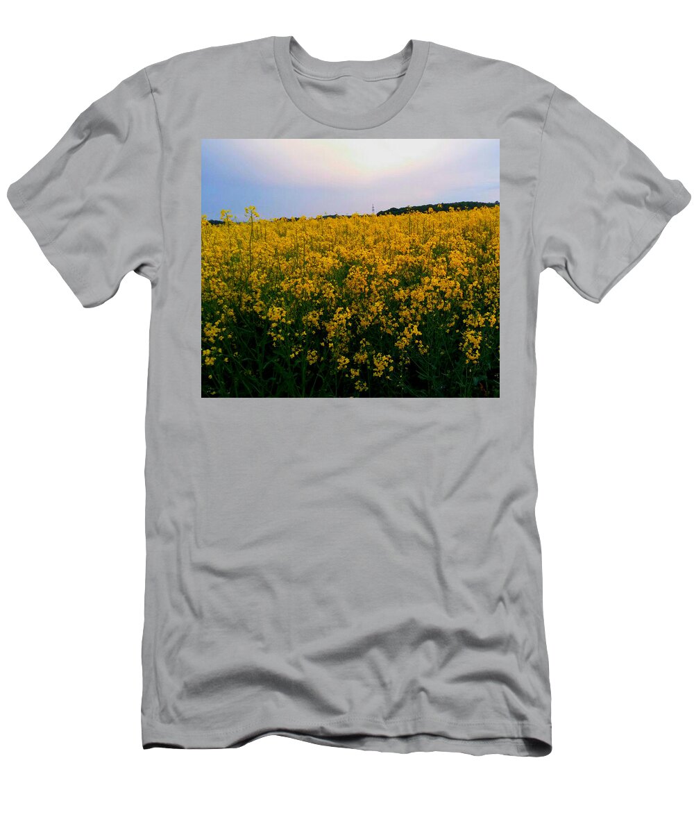 Flowers T-Shirt featuring the photograph Flowers on the field by Raphael Antimisaris
