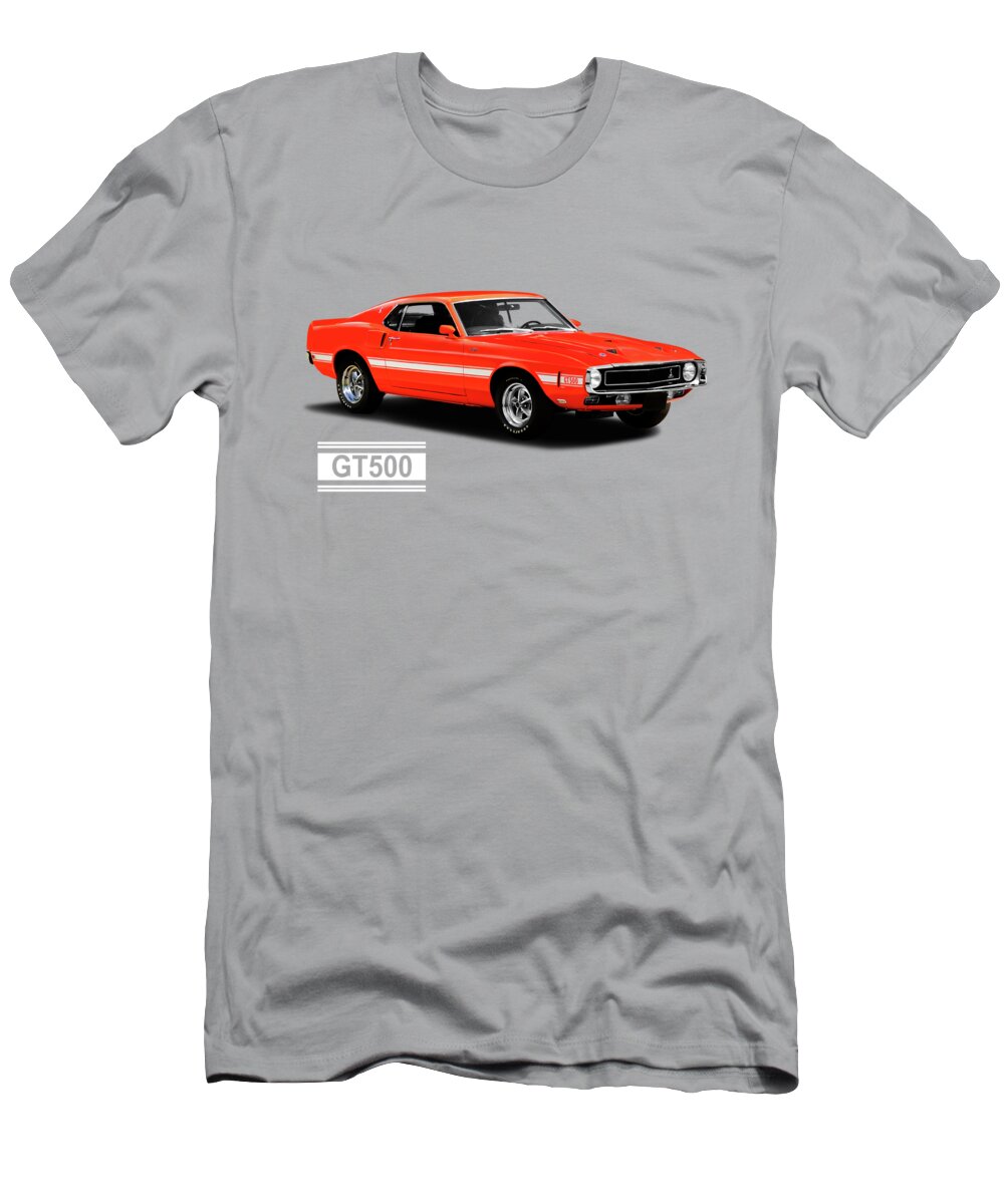 Ford Mustang Shelby GT500 1969 T-Shirt by Mark Rogan - Art America