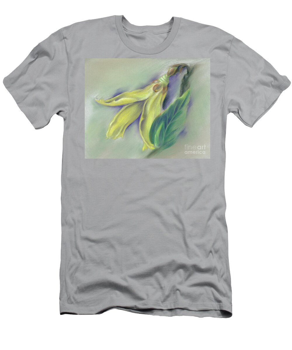 Botanical T-Shirt featuring the painting Forsythia Springtime by MM Anderson