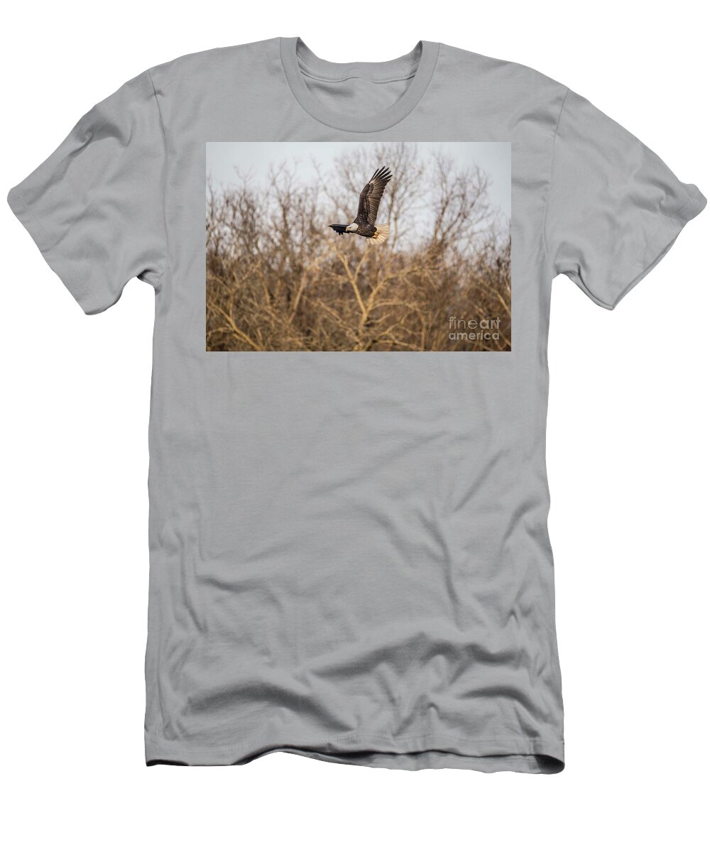 Fox River T-Shirt featuring the photograph Fox River Eagles - 4 by David Bearden