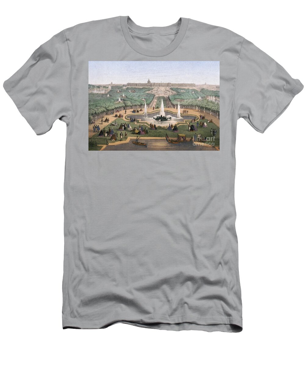 1870s T-Shirt featuring the drawing FRANCE, VERSAILLES, c1875 by Granger