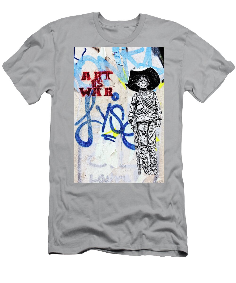 Art Is War T-Shirt featuring the photograph Freedom Fighter by Art Block Collections