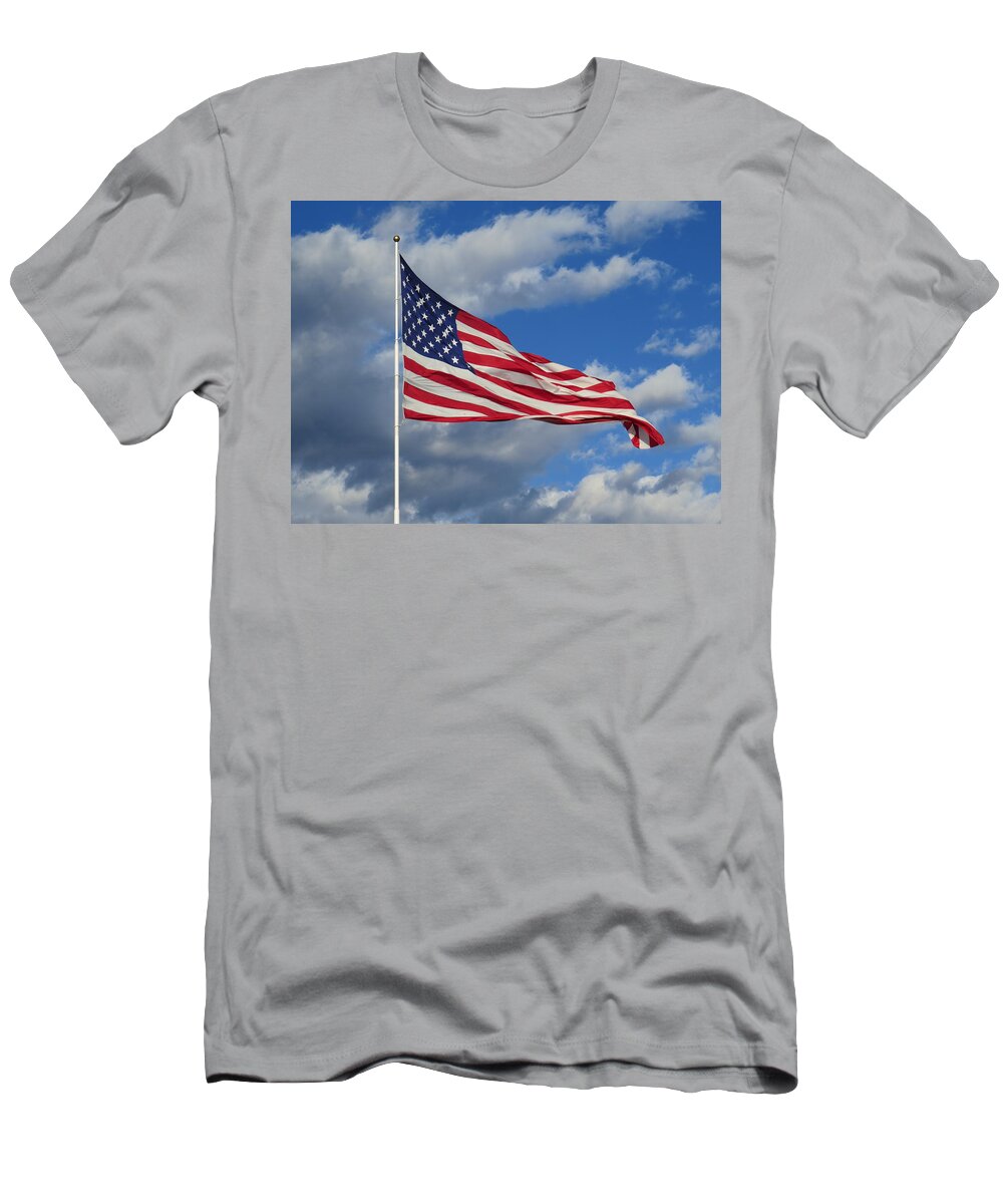 Ole Glory T-Shirt featuring the photograph Freedom Flies 2 by Aaron Martens