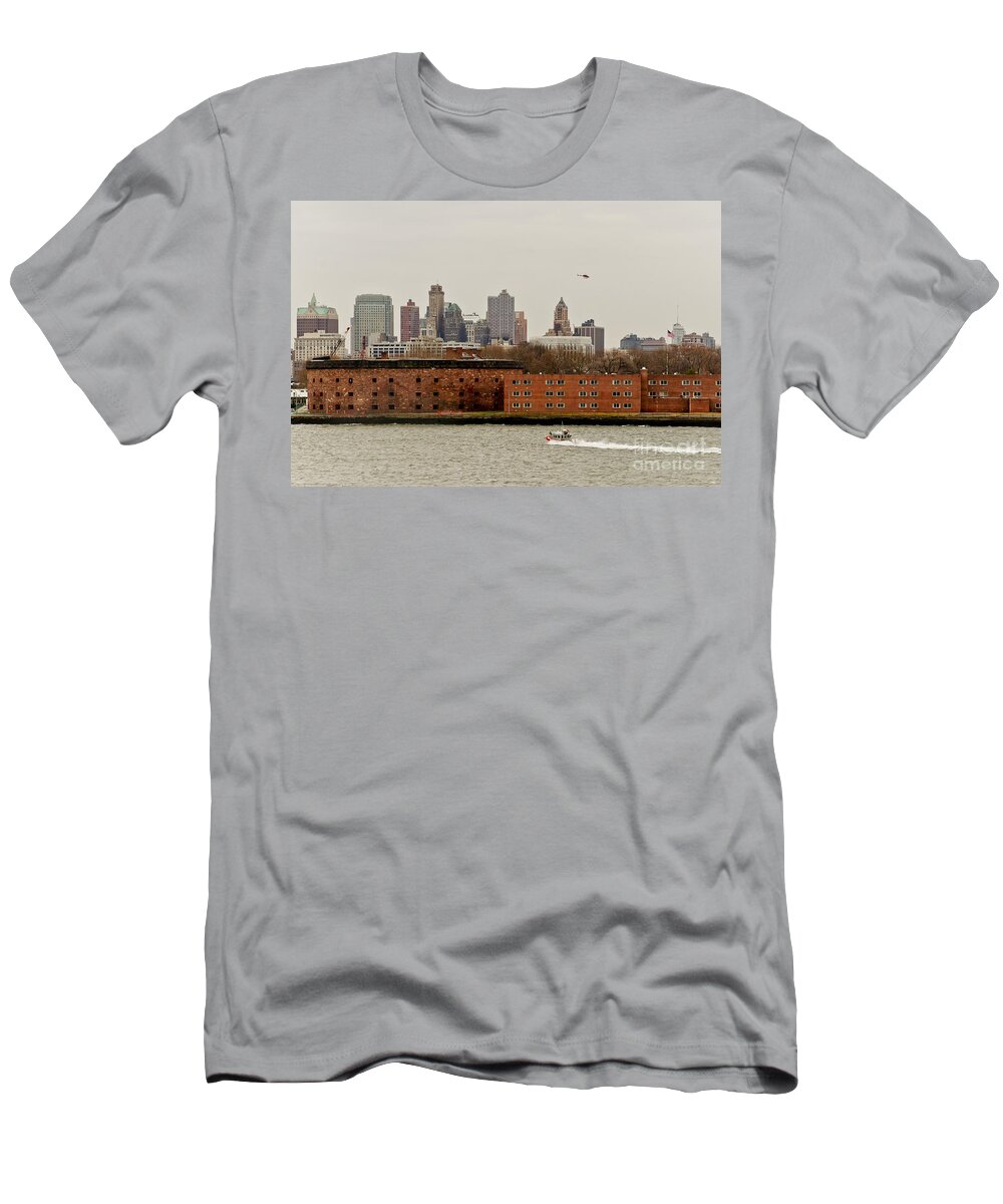 Ny T-Shirt featuring the photograph From the sky and from water. by Elena Perelman