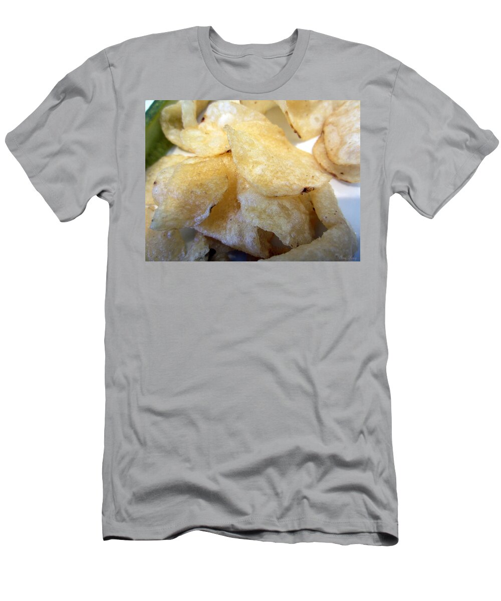 Potato Chips T-Shirt featuring the photograph Deli-Style Potato Chips by Amy Hosp