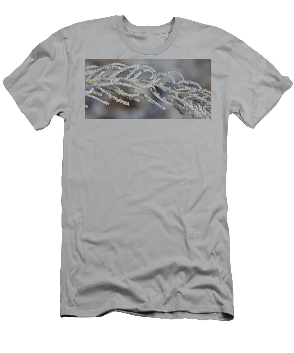 Snowflake T-Shirt featuring the photograph Frosty by Marty Fancy
