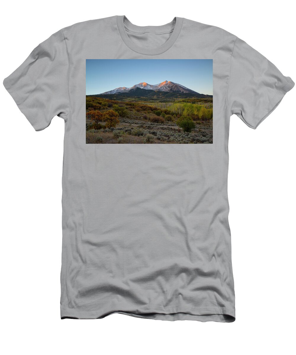 Sunrise T-Shirt featuring the photograph Frosty Sunrise by Nancy Dunivin