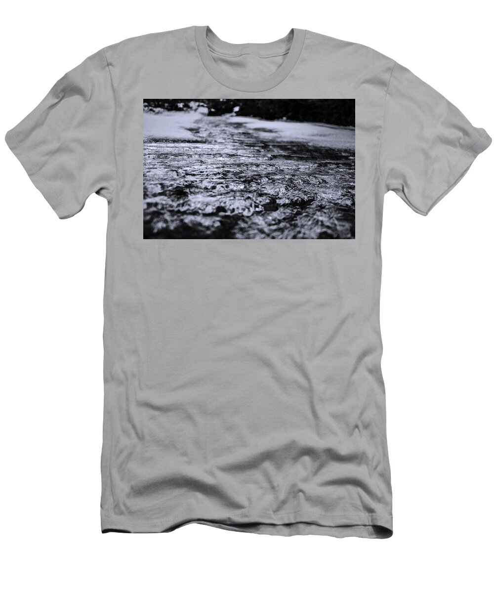 Seasonal T-Shirt featuring the photograph Frozen Water Waves by Pelo Blanco Photo