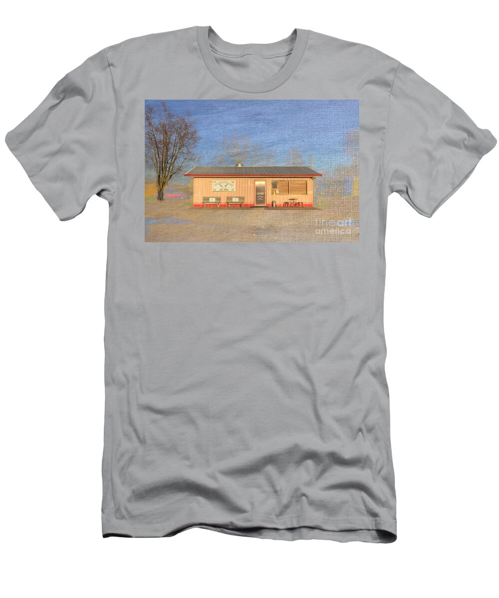 Hdr T-Shirt featuring the digital art Fruitland Missouri by Larry Braun