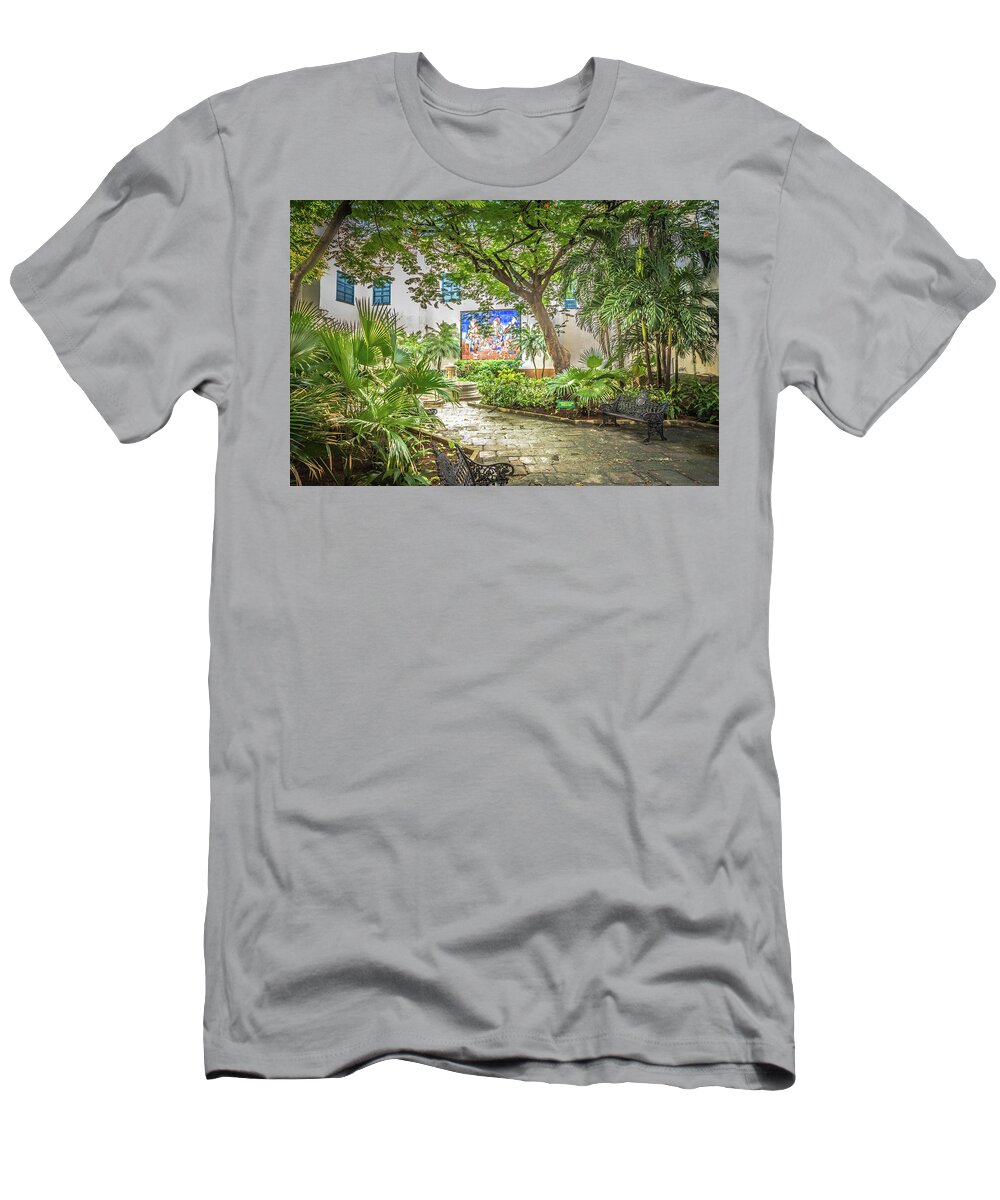 Havana T-Shirt featuring the photograph Garden in the Square by Bill Howard